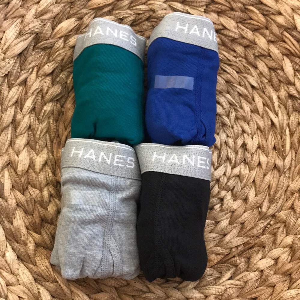 4 Hanes tables boxer briefs l wicking cool nwot